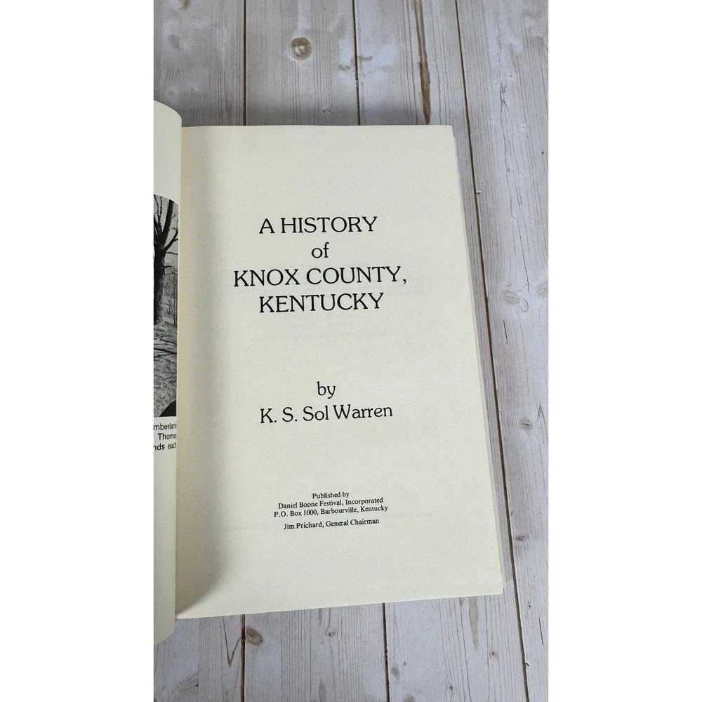 History of Knox County Kentucky K.S. Sol Warren 1976 Bicentennial Signed Local
